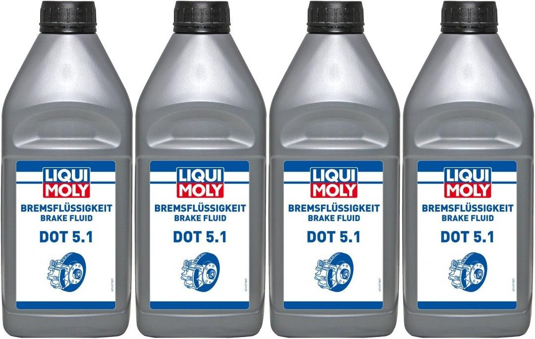 Liqui Moly 21162 Bremsflüssigkeit DOT 5.1 4x 1l = 4 Liter