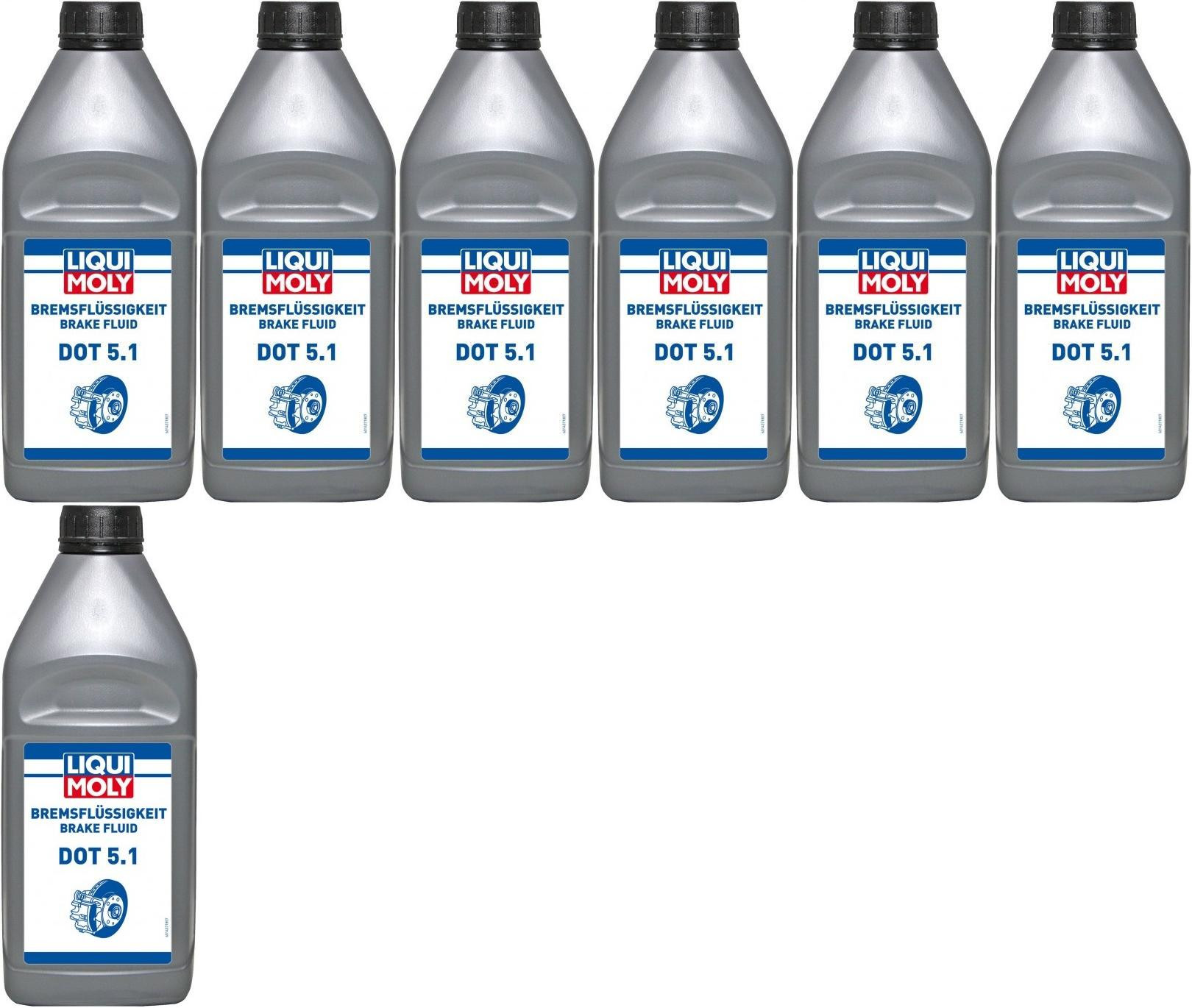 Liqui Moly 21162 Bremsflüssigkeit DOT 5.1 7x 1l = 7 Liter