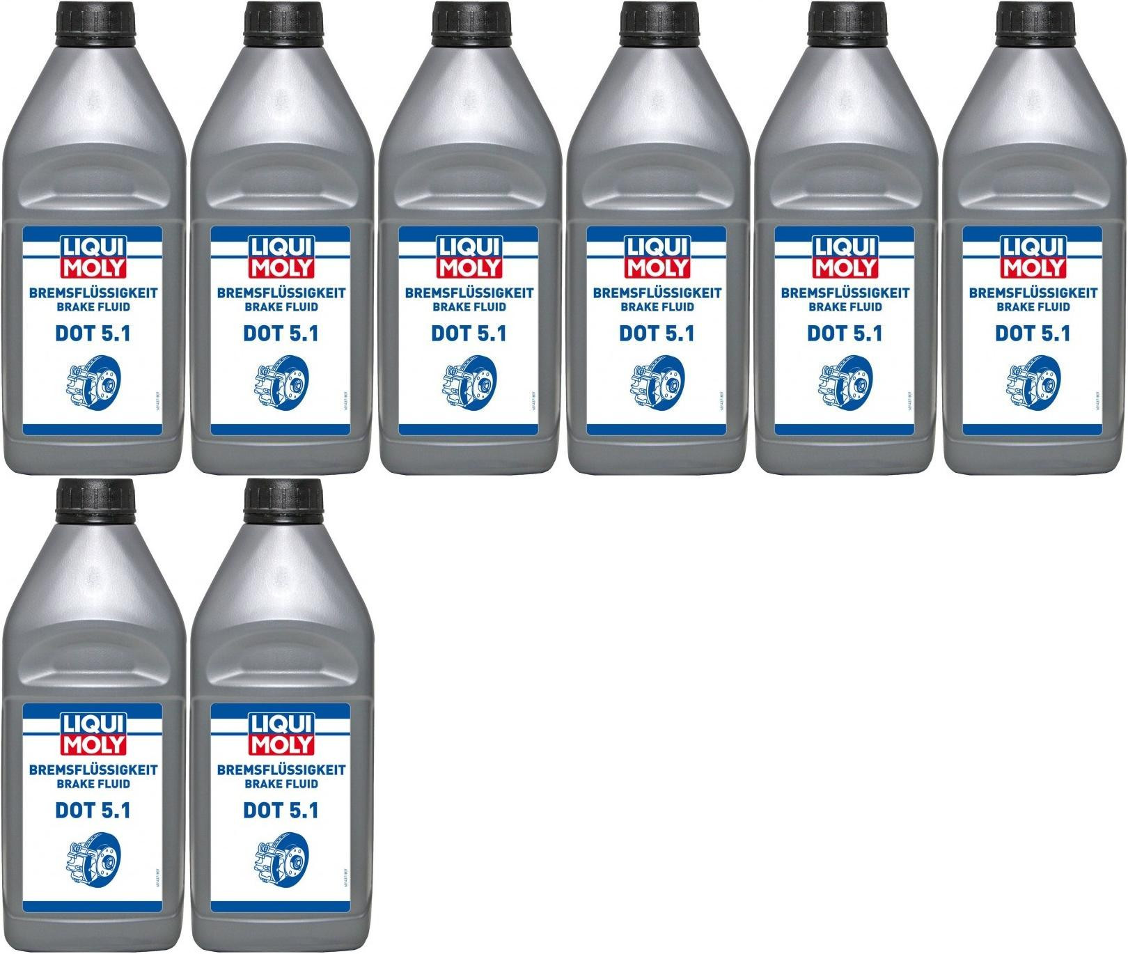 Liqui Moly 21162 Bremsflüssigkeit DOT 5.1 8x 1l = 8 Liter