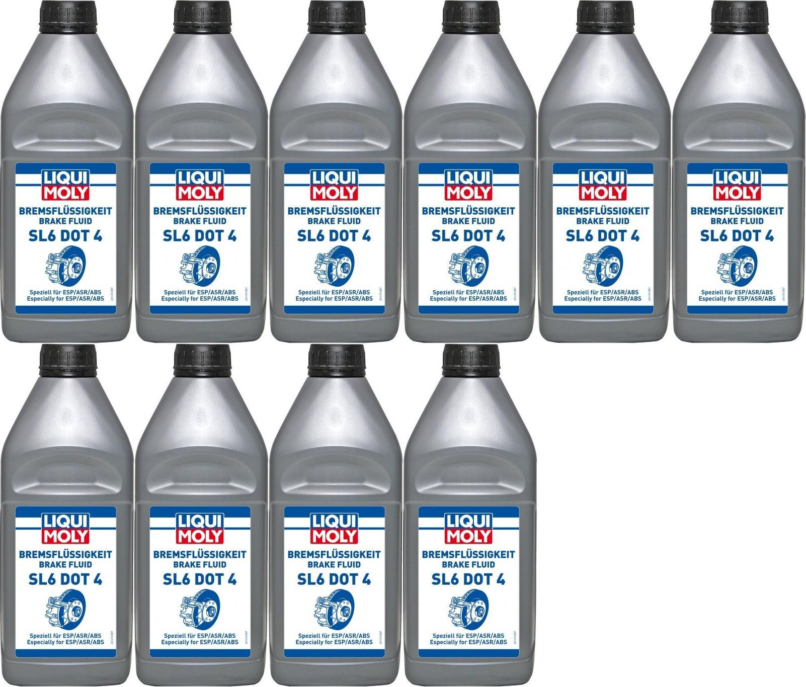 Liqui Moly 21168 Bremsflüssigkeit SL6 DOT 4 10x 1l = 10 Liter