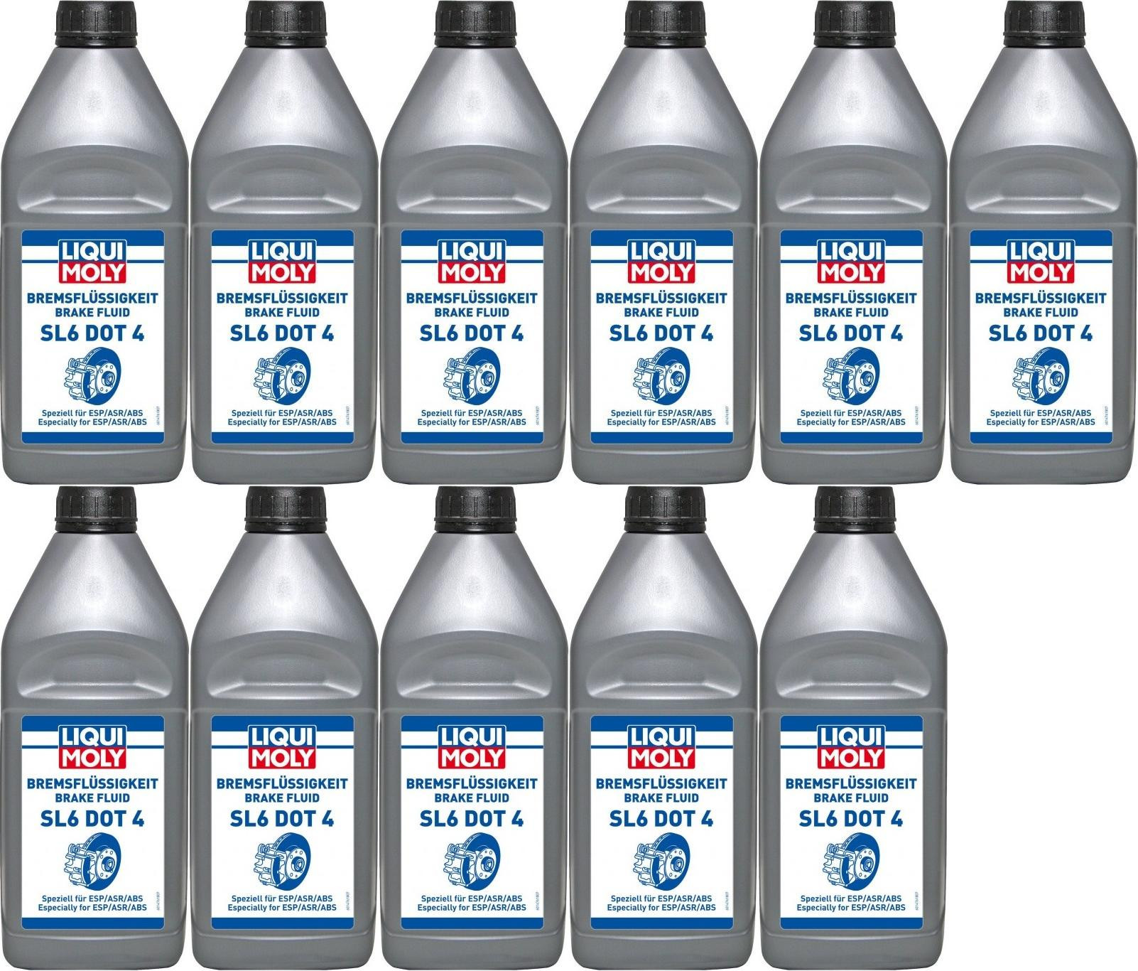Liqui Moly 21168 Bremsflüssigkeit SL6 DOT 4 11x 1l = 11 Liter