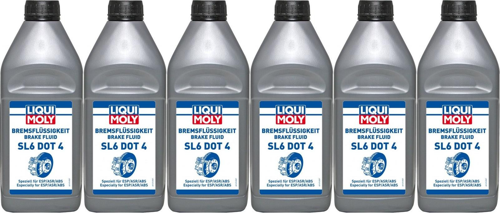 Liqui Moly 21168 Bremsflüssigkeit SL6 DOT 4 6x 1l = 6 Liter