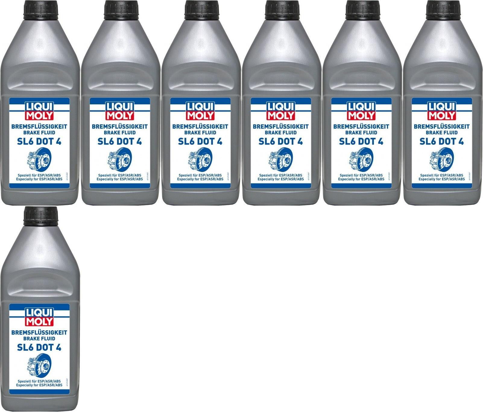 Liqui Moly 21168 Bremsflüssigkeit SL6 DOT 4 7x 1l = 7 Liter