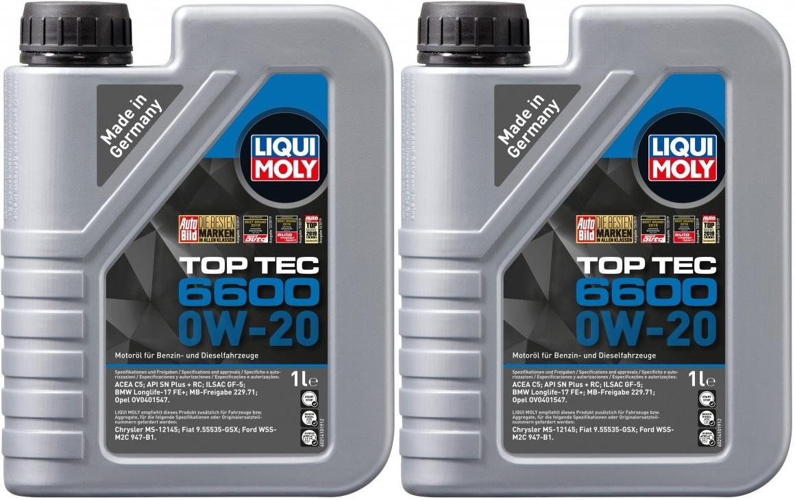 Liqui Moly 21440 Top Tec 6600 0W-20 2x 1l = 2 Liter