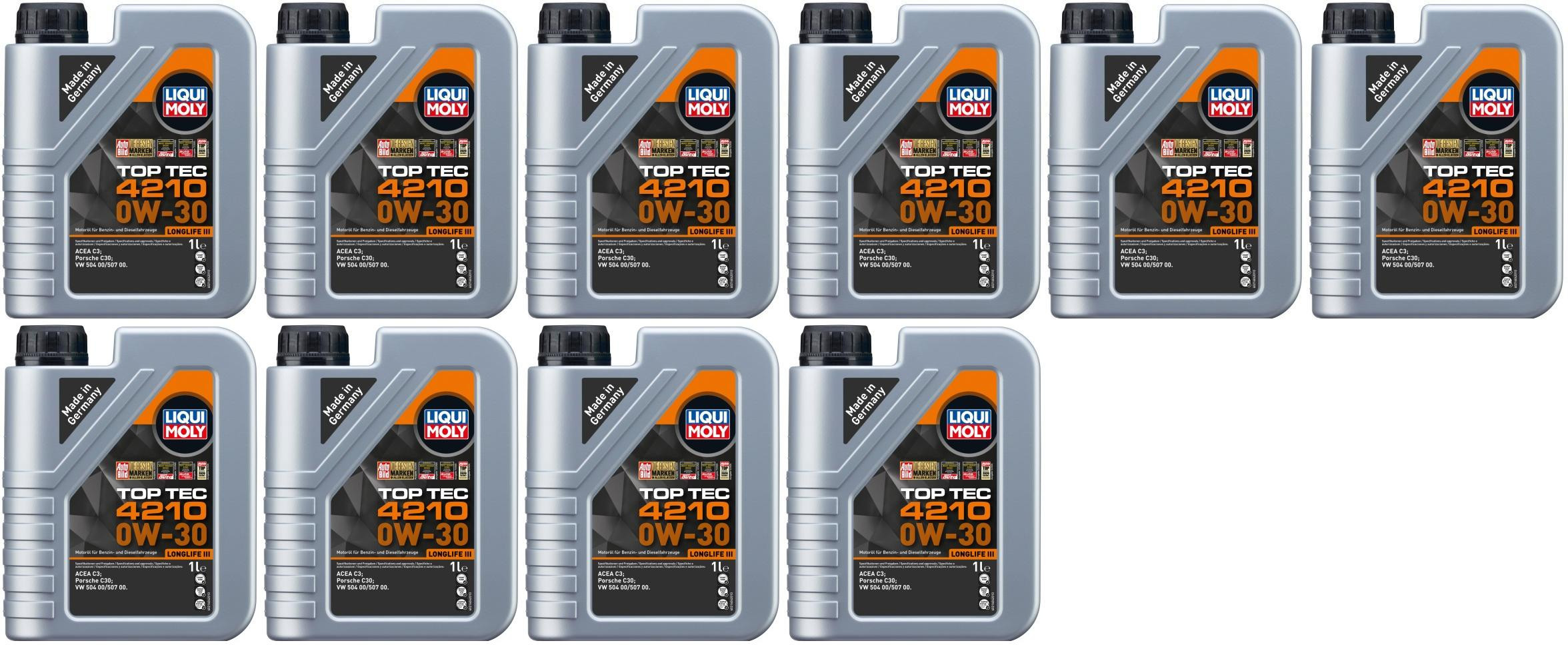 Liqui Moly 21604 Top Tec 4210 0W-30 10x 1l = 10 Liter