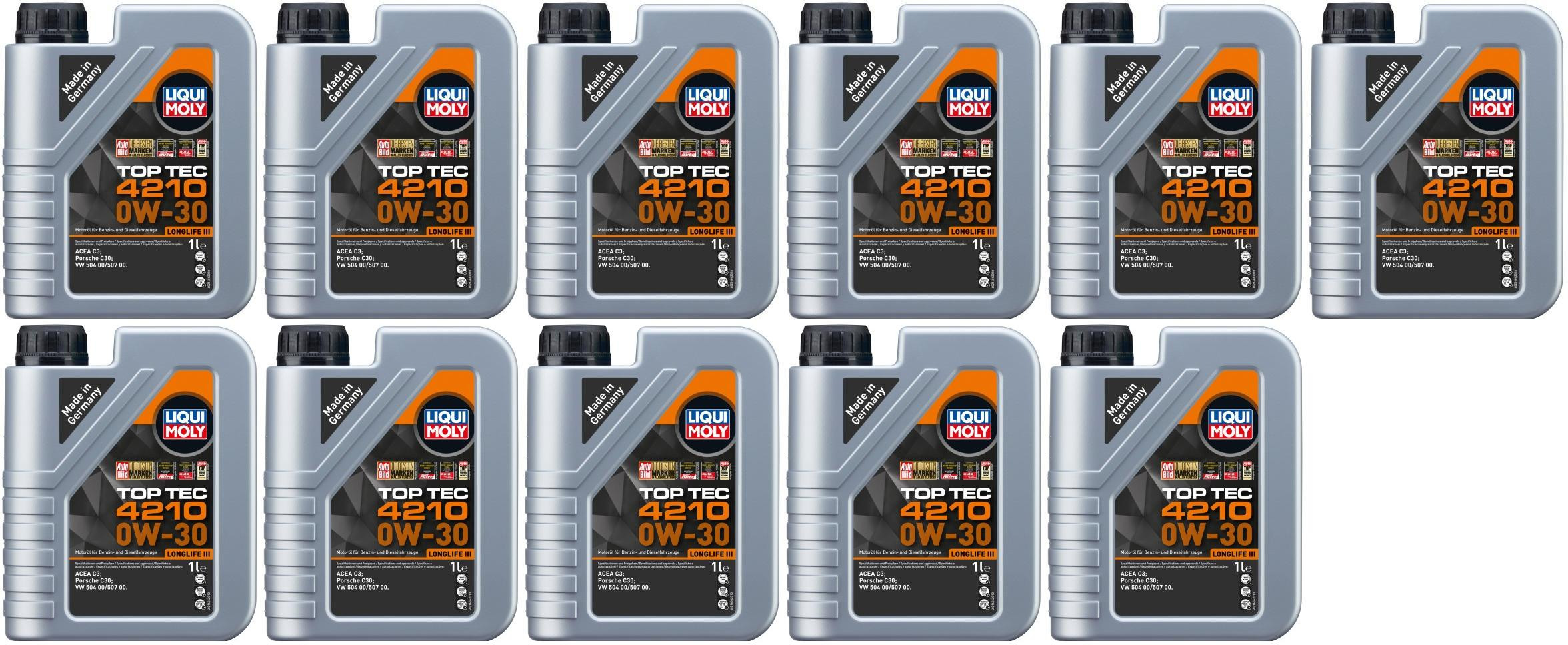 Liqui Moly 21604 Top Tec 4210 0W-30 11x 1l = 11 Liter