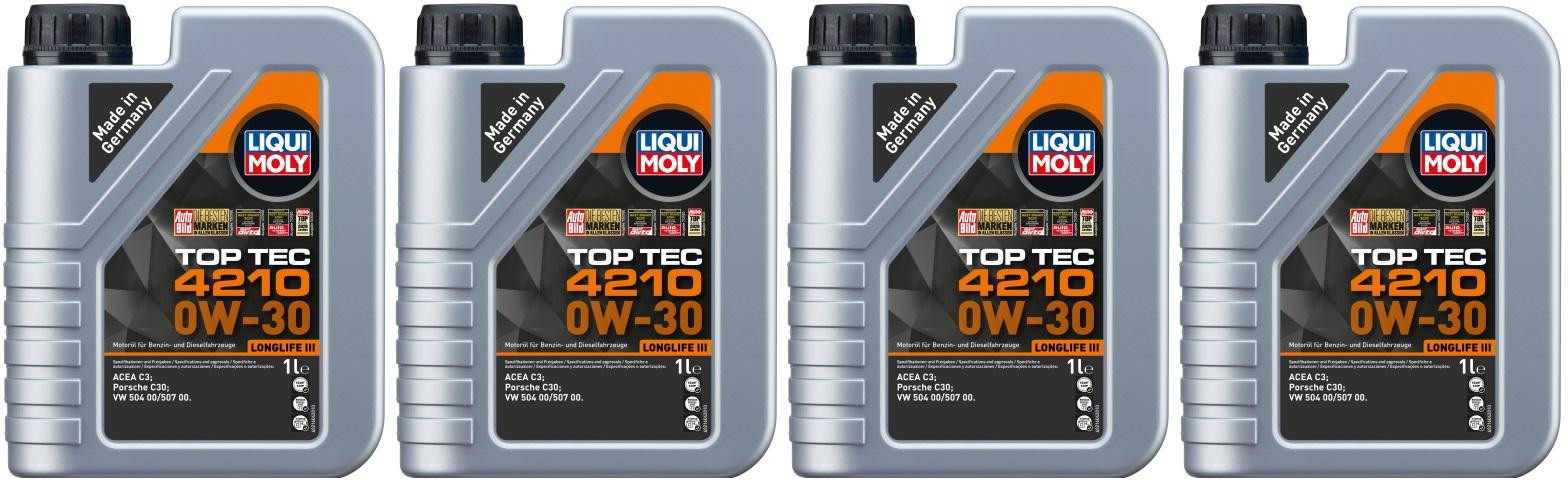 Liqui Moly 21604 Top Tec 4210 0W-30 4x 1l = 4 Liter