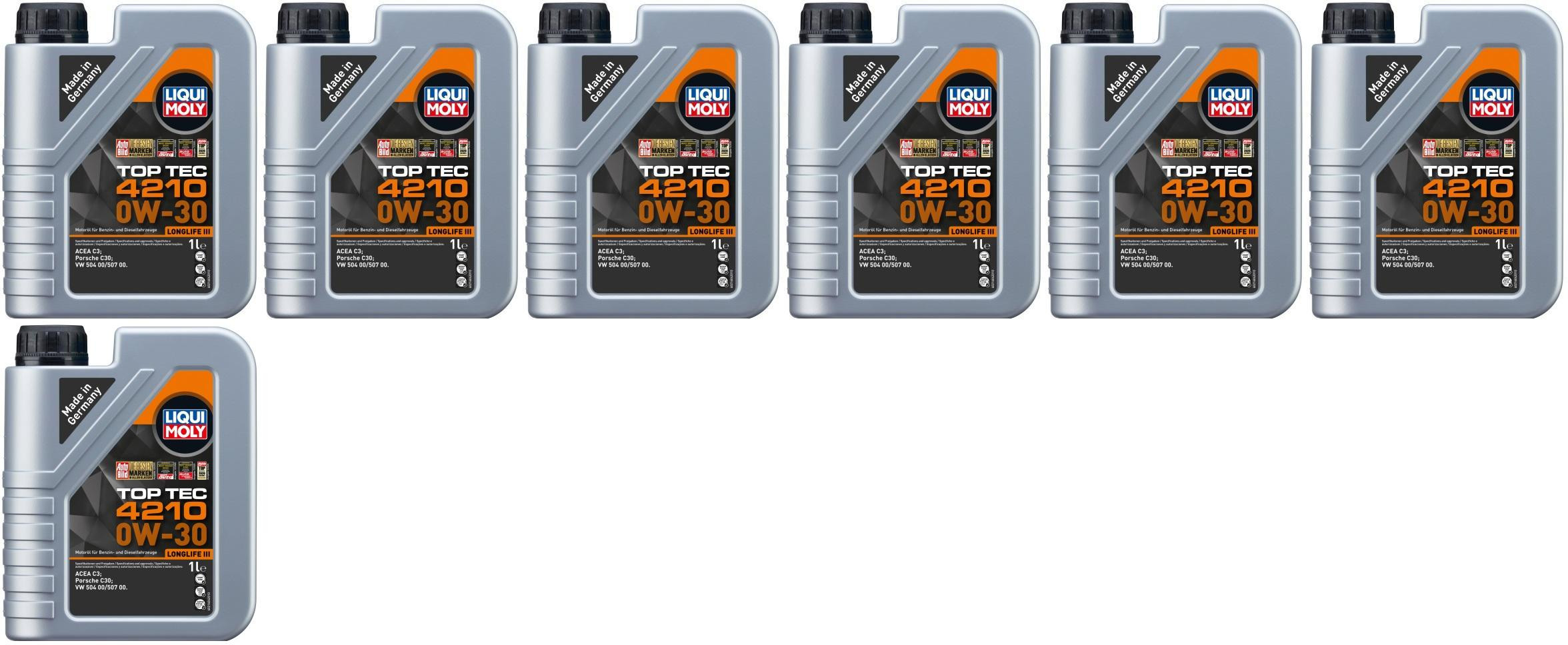 Liqui Moly 21604 Top Tec 4210 0W-30 7x 1l = 7 Liter