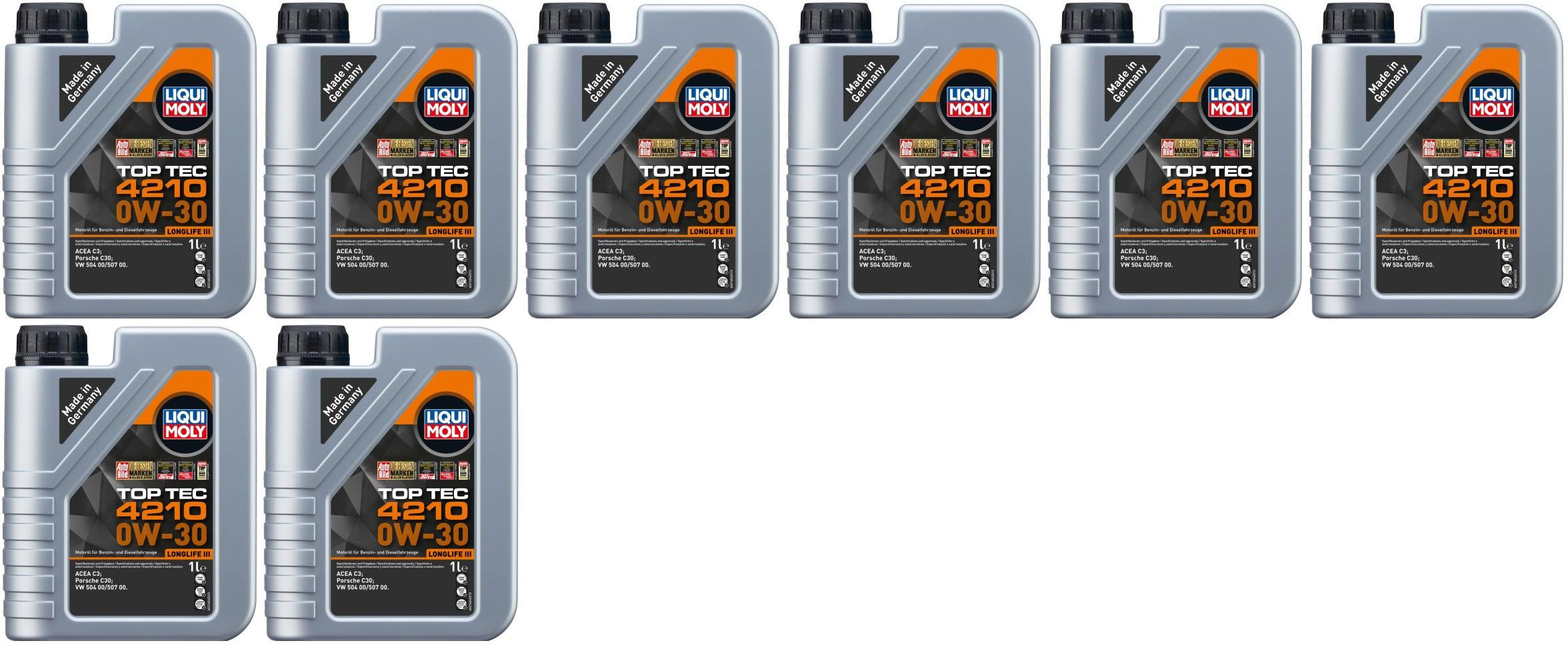 Liqui Moly 21604 Top Tec 4210 0W-30 8x 1l = 8 Liter