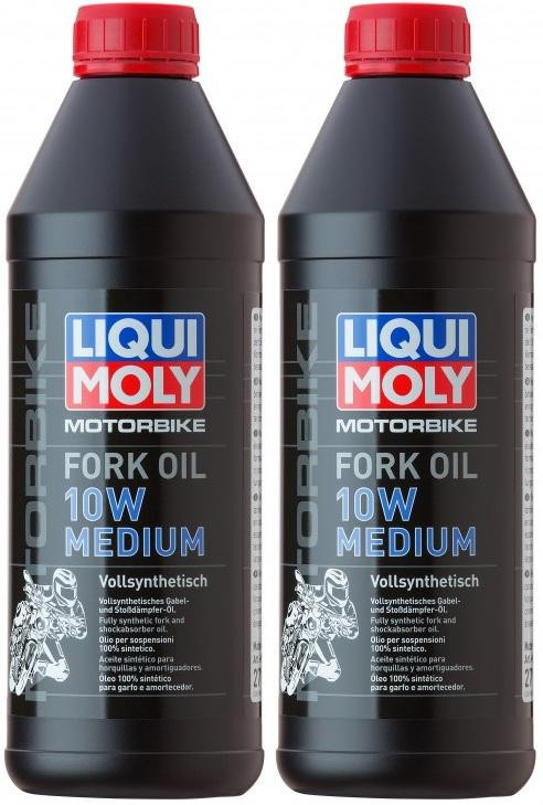 Liqui Moly 2715 Motorbike Fork Oil 10W medium Gabelöl 2x 1l = 2 Liter