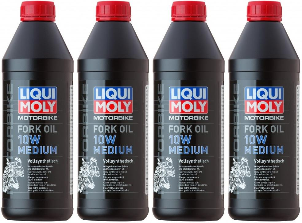 Liqui Moly 2715 Motorbike Fork Oil 10W medium Gabelöl 4x 1l = 4 Liter