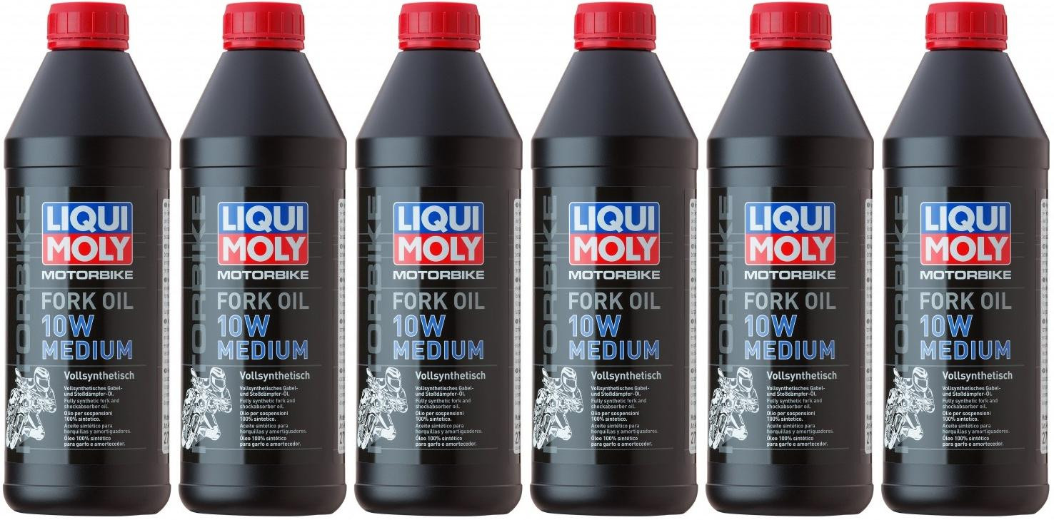 Liqui Moly 2715 Motorbike Fork Oil 10W medium Gabelöl 6x 1l = 6 Liter