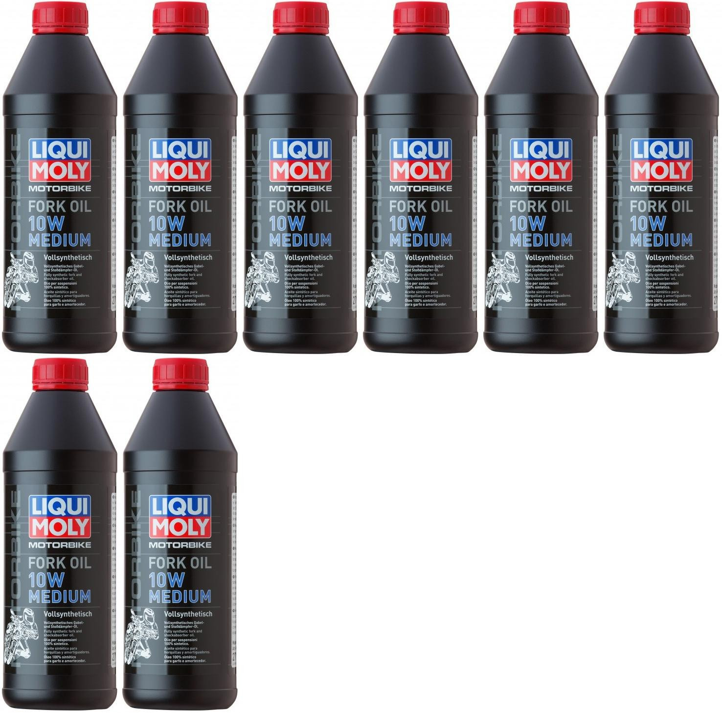 Liqui Moly 2715 Motorbike Fork Oil 10W medium Gabelöl 8x 1l = 8 Liter