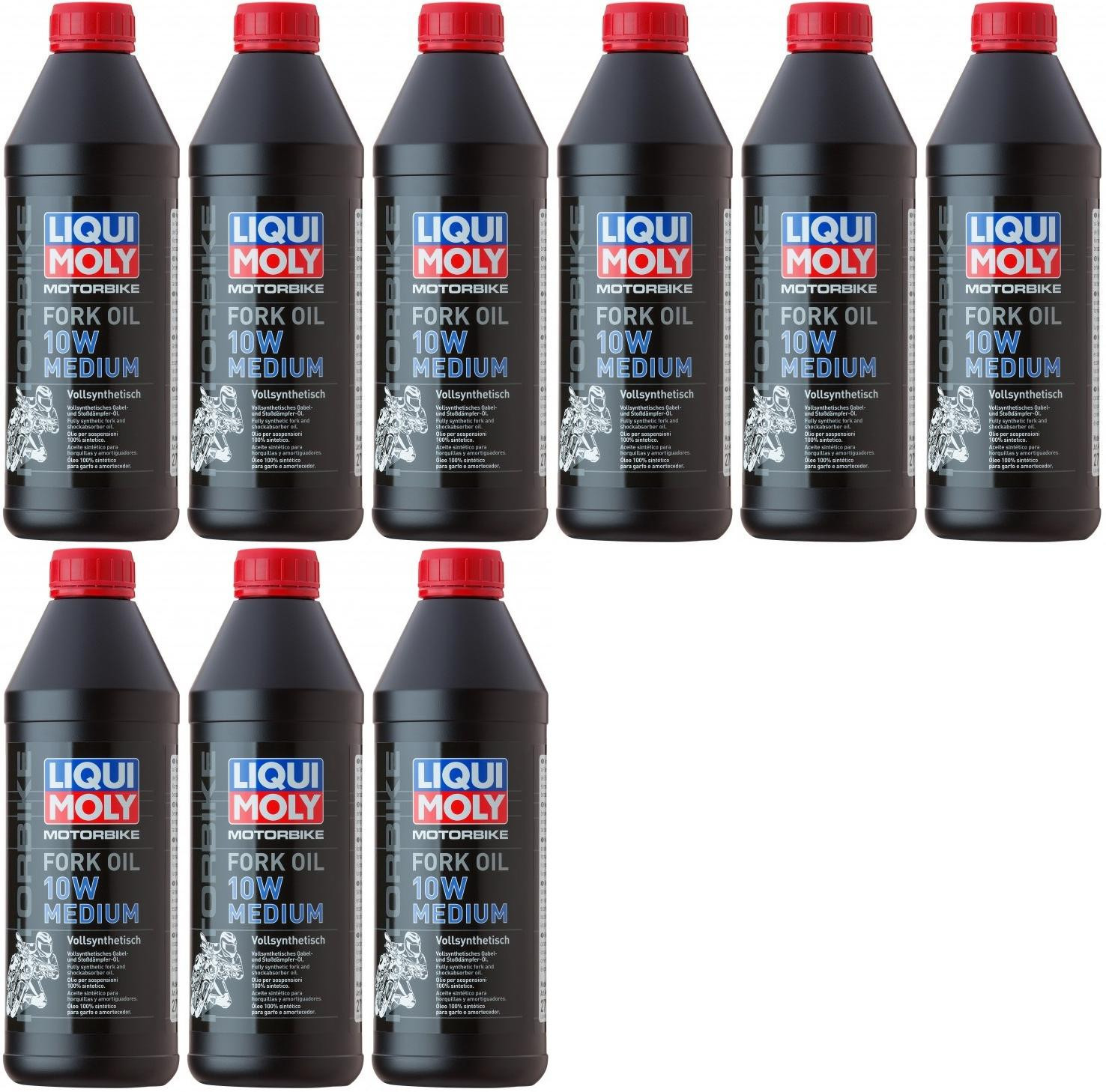 Liqui Moly 2715 Motorbike Fork Oil 10W medium Gabelöl 9x 1l = 9 Liter