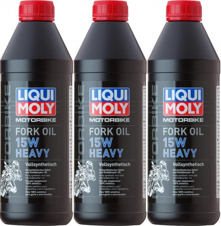 Liqui Moly 2717 Motorbike Fork Oil 15W heavy Gabelöl 3x 1l = 3 Liter