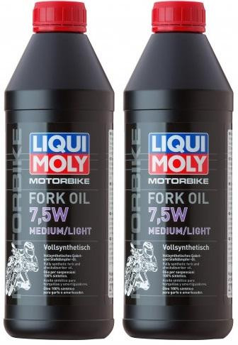 Liqui Moly 2719 Motorbike Fork Oil 7,5W medium/light Gabelöl 2x 1l = 2 Liter