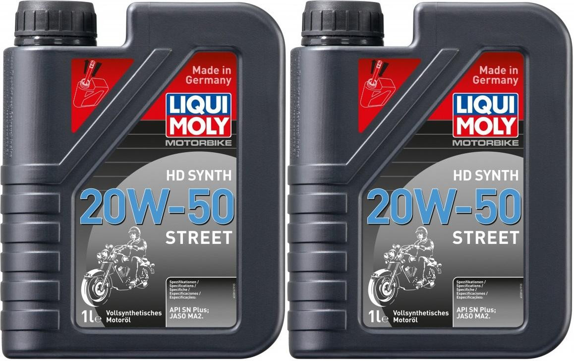 Liqui Moly 3816 Motorbike HD Synth 20W-50 Street 2x 1l = 2 Liter