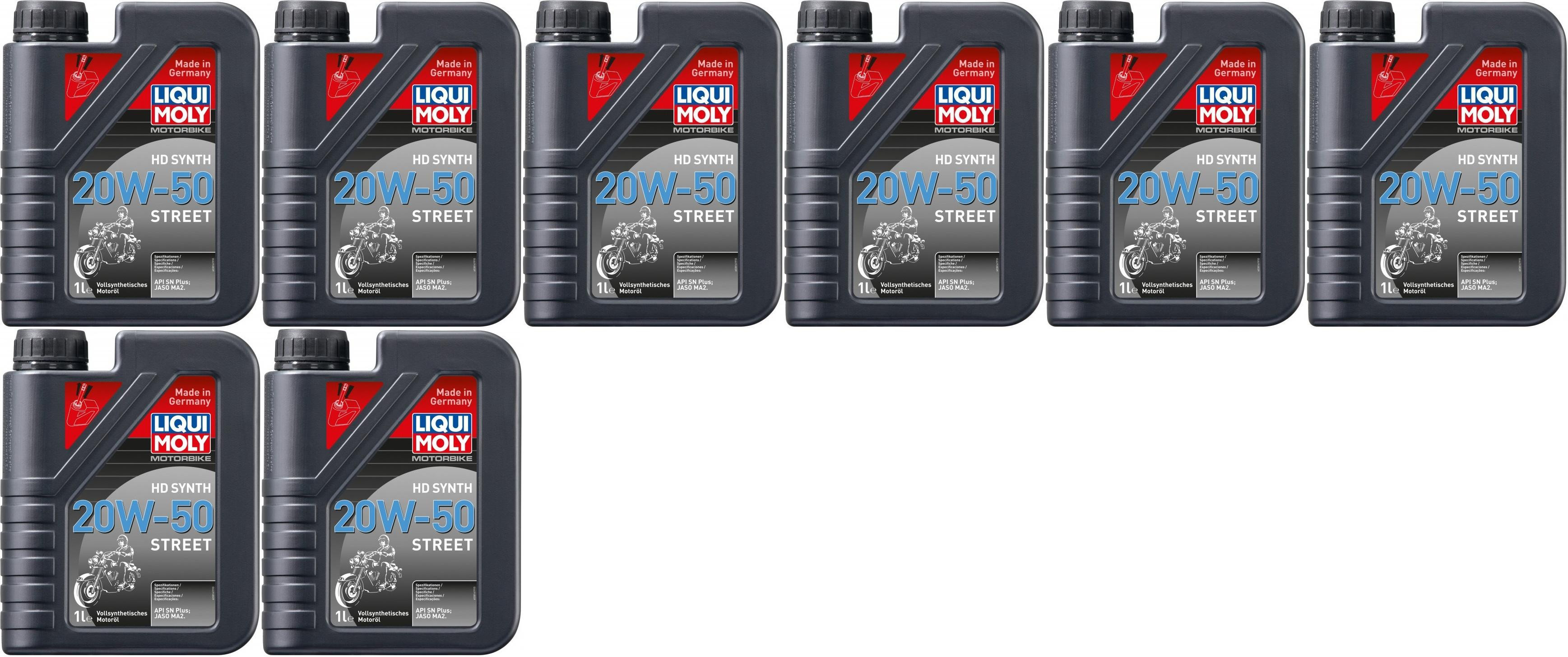 Liqui Moly 3816 Motorbike HD Synth 20W-50 Street 8x 1l = 8 Liter