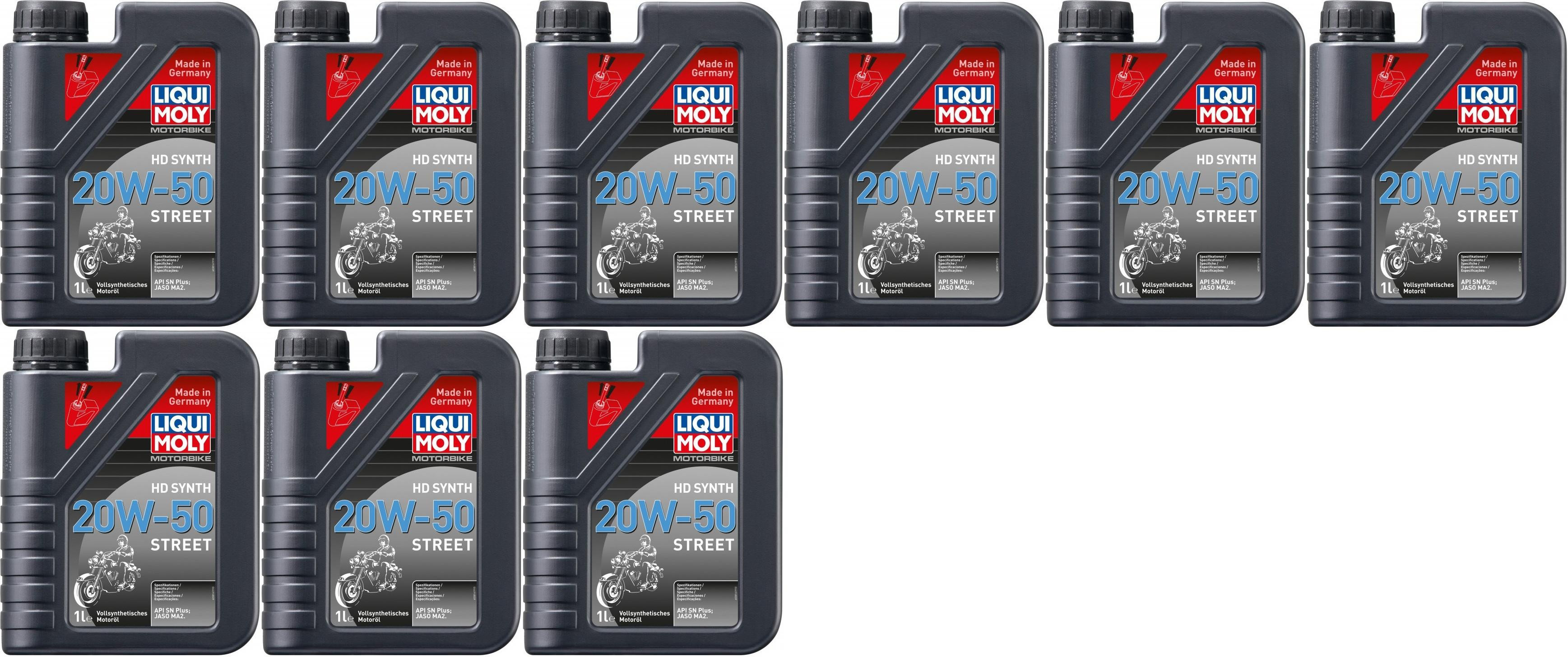 Liqui Moly 3816 Motorbike HD Synth 20W-50 Street 9x 1l = 9 Liter
