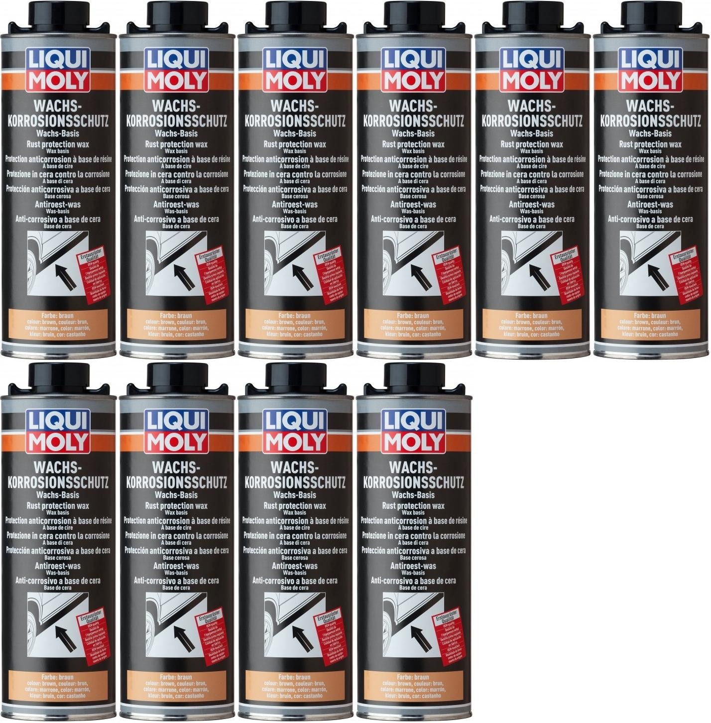 Liqui Moly 6104 Wachs-Korrosions-Schutz braun/transparent 10x 1l = 10 Liter