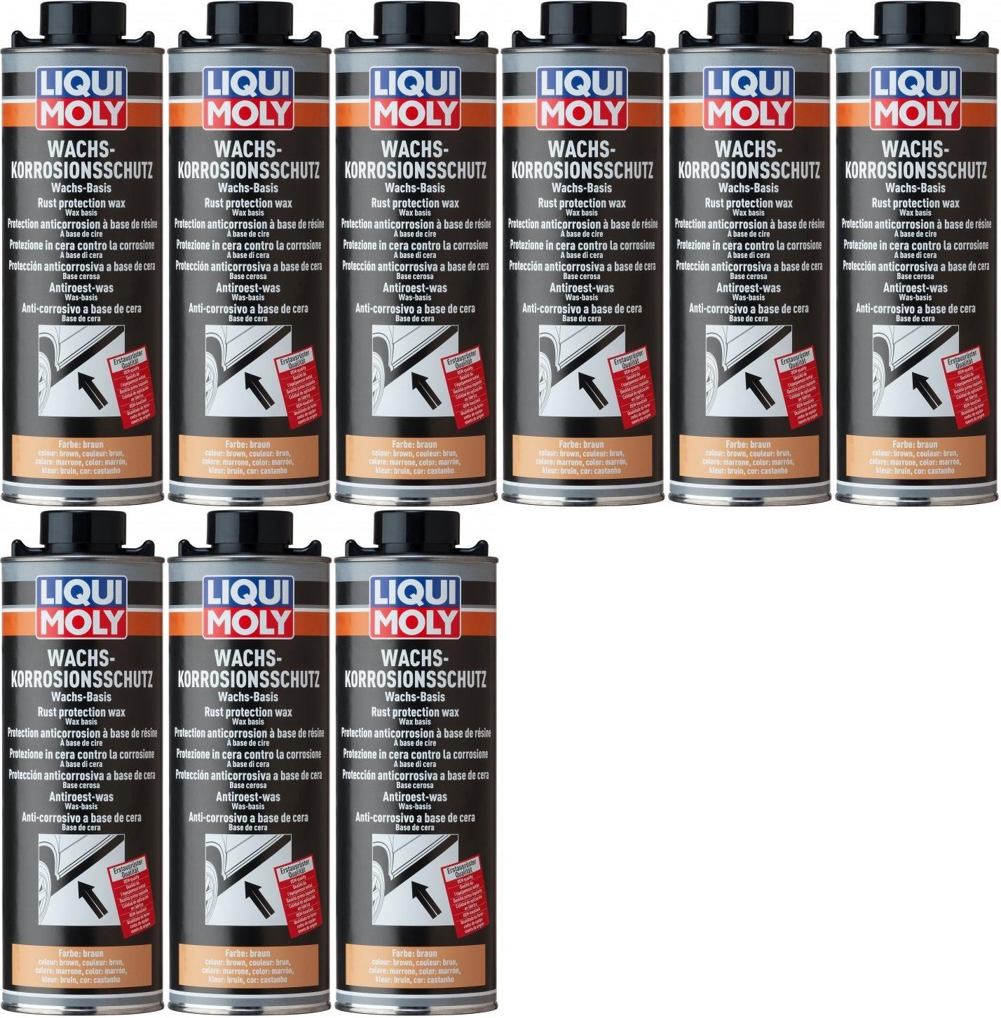 Liqui Moly 6104 Wachs-Korrosions-Schutz braun/transparent 9x 1l = 9 Liter