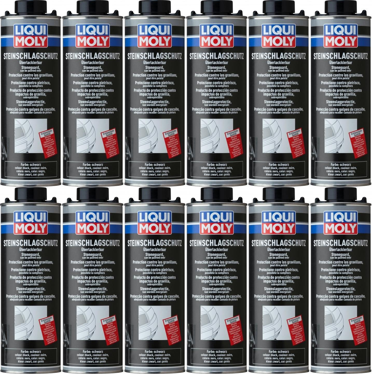Liqui Moly 6110 Steinschlagschutz schwarz 12x 1l = 12 Liter