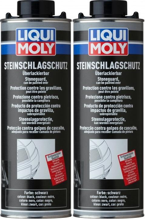 Liqui Moly 6110 Steinschlagschutz schwarz 2x 1l = 2 Liter