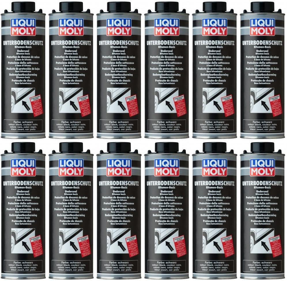 Liqui Moly 6112 Unterbodenschutz Bitumen schwarz 12x 1l = 12 Liter