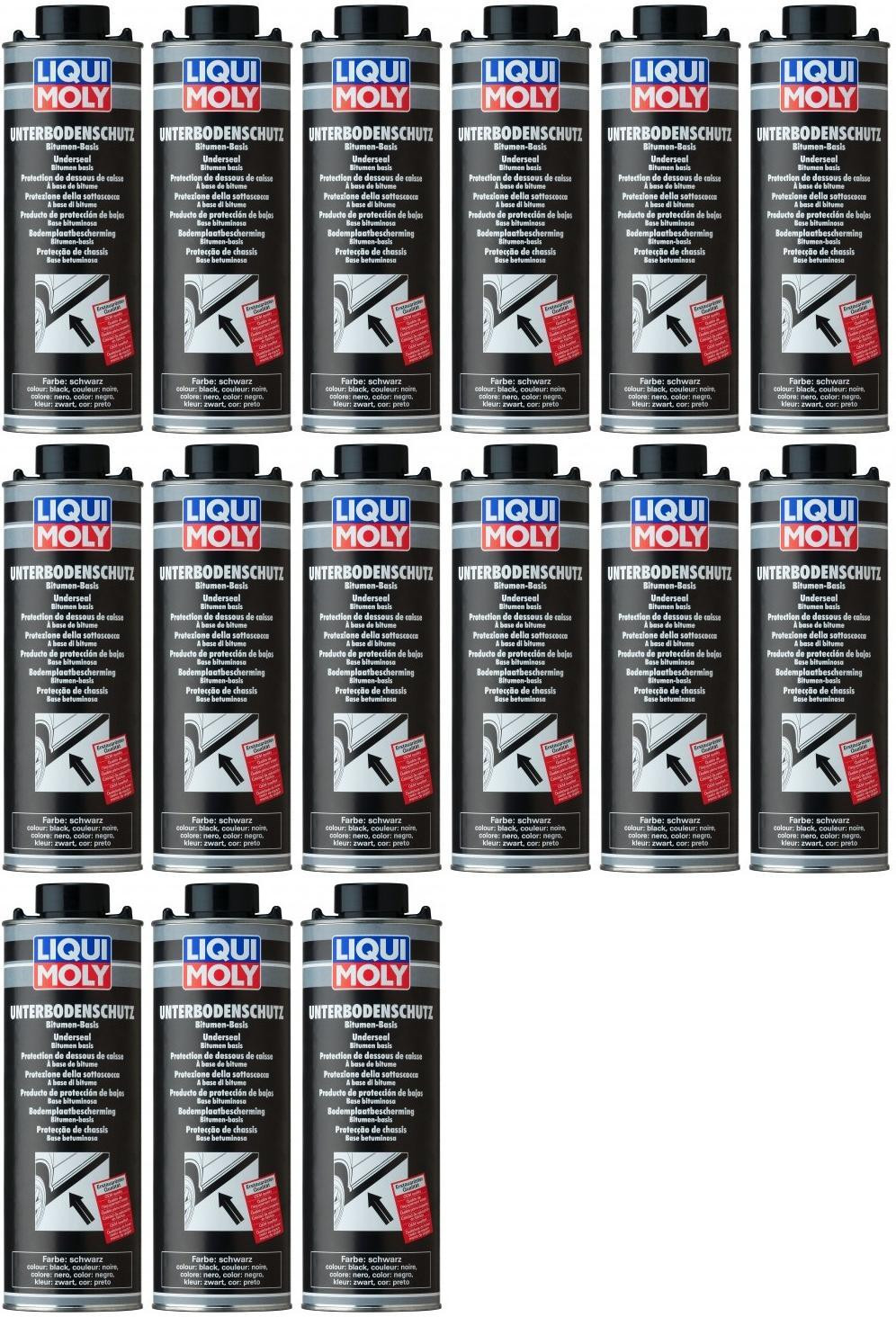 Liqui Moly 6112 Unterbodenschutz Bitumen schwarz 15x 1l = 15 Liter