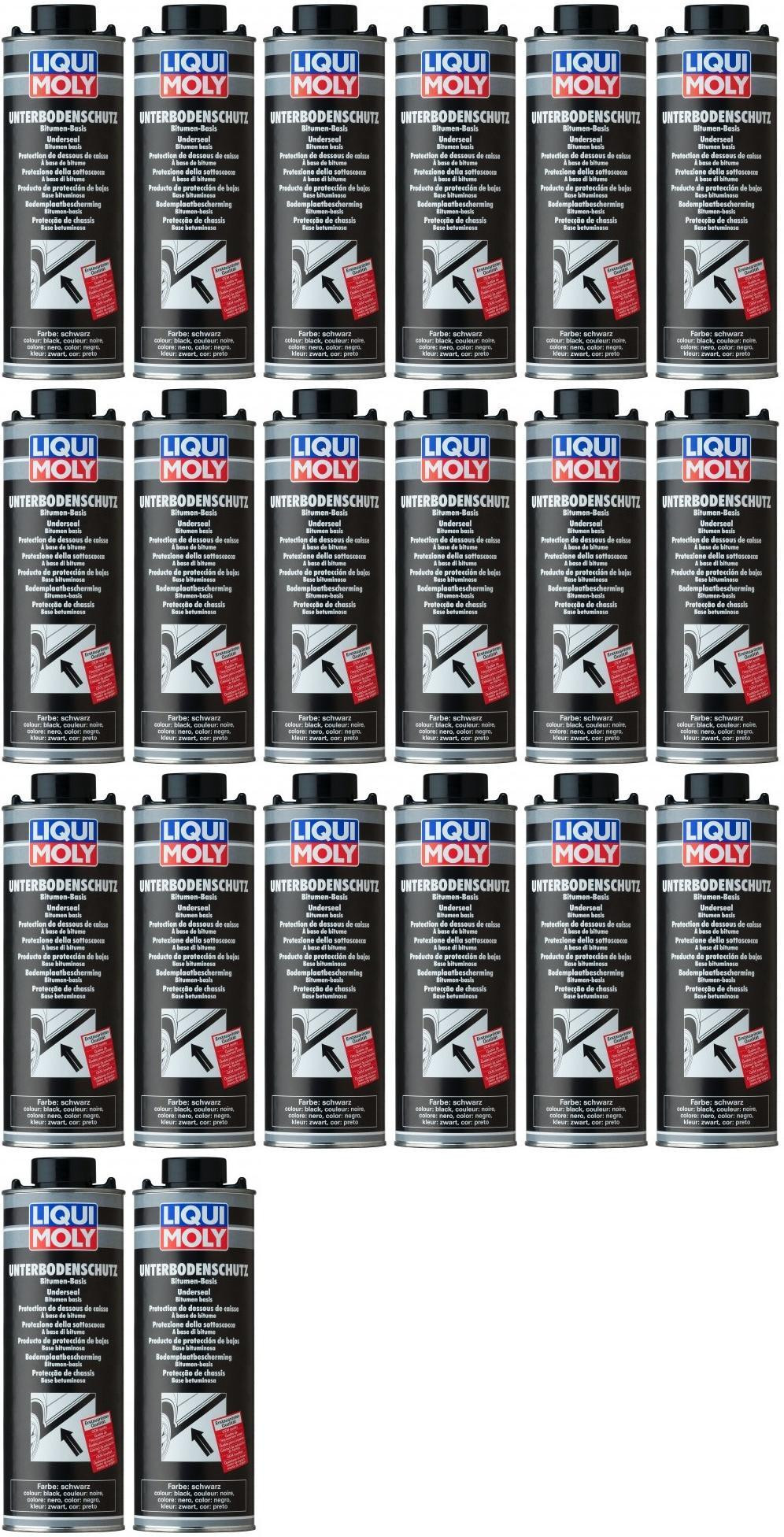 Liqui Moly 6112 Unterbodenschutz Bitumen schwarz 20x 1l = 20 Liter