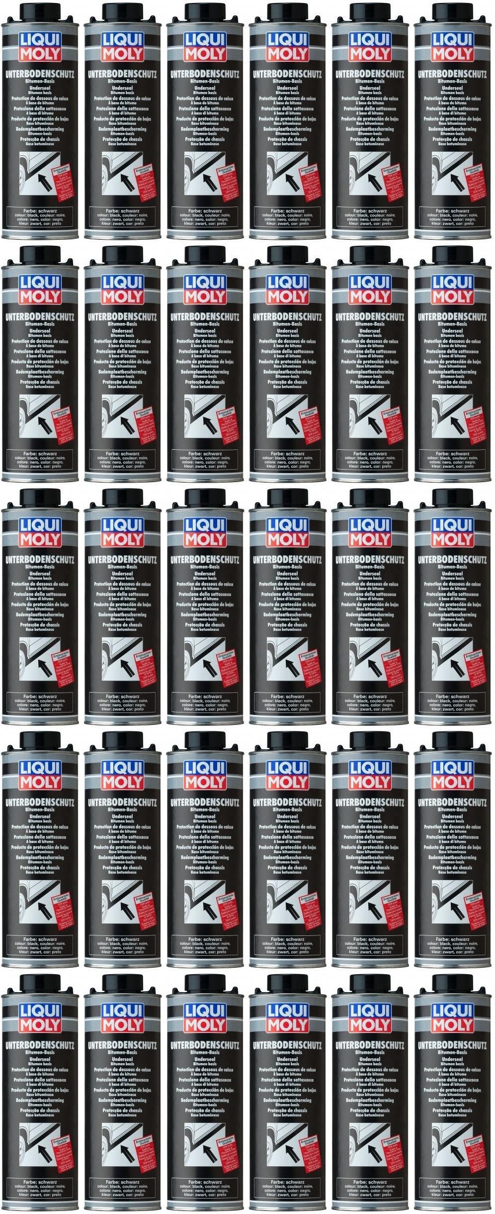 Liqui Moly 6112 Unterbodenschutz Bitumen schwarz 30x 1l = 30 Liter