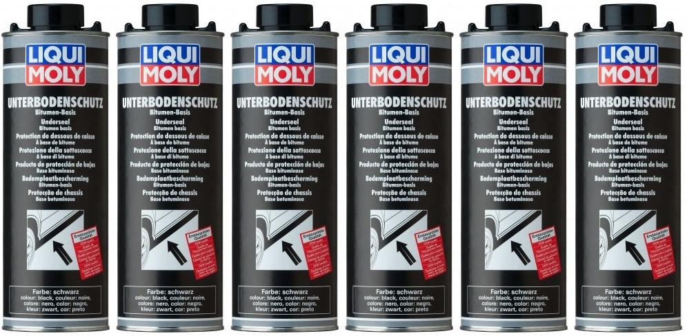 Liqui Moly 6112 Unterbodenschutz Bitumen schwarz 6x 1l = 6 Liter