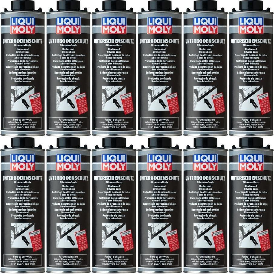 Liqui Moly 6114 Unterbodenschutz schwarz 12x 1l = 12 Liter