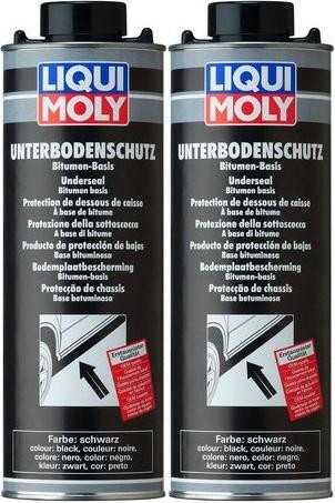 Liqui Moly 6114 Unterbodenschutz schwarz 2x 1l = 2 Liter
