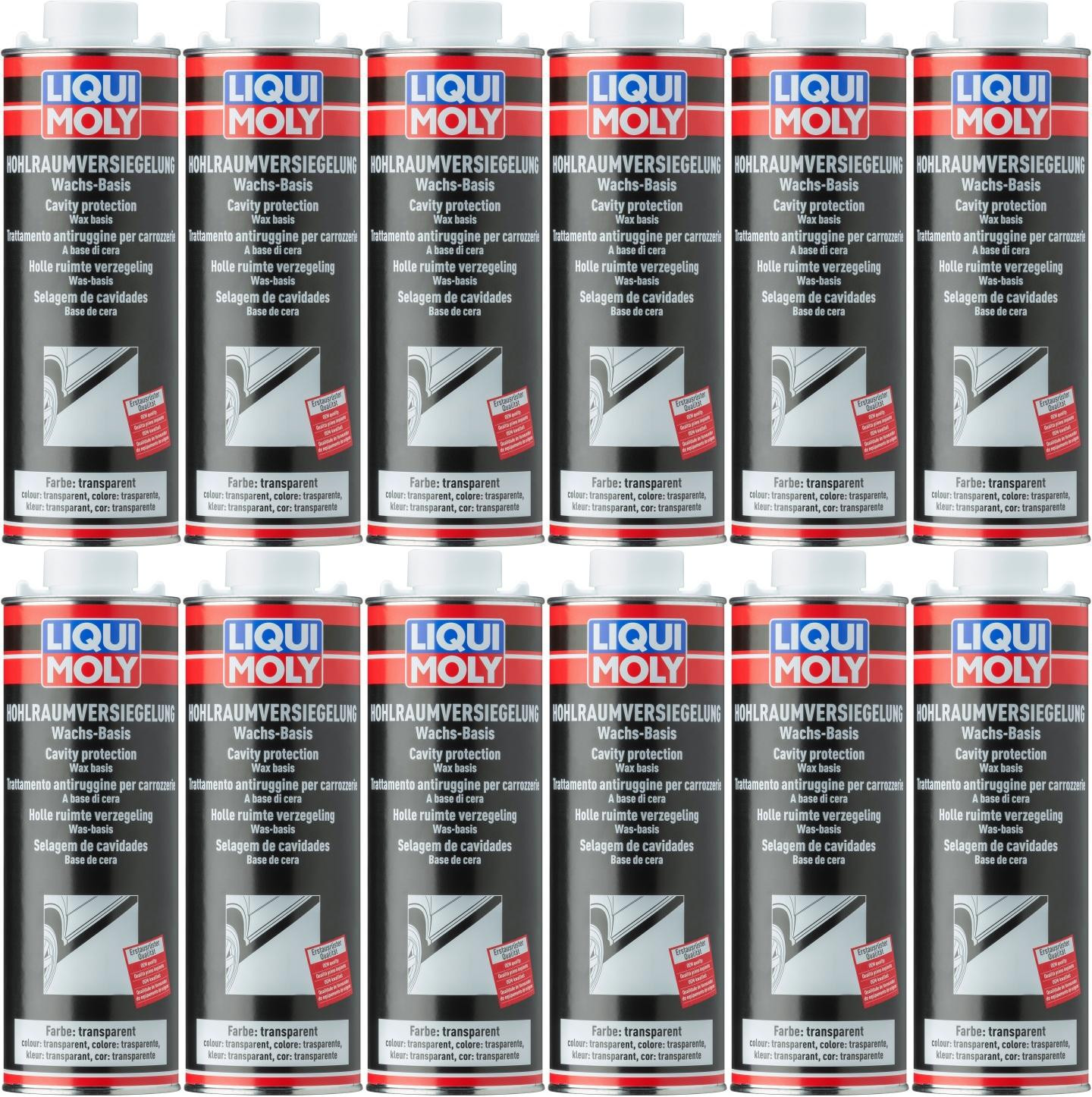Liqui Moly 6116 Hohlraumversiegelung transparent 12x 1l = 12 Liter