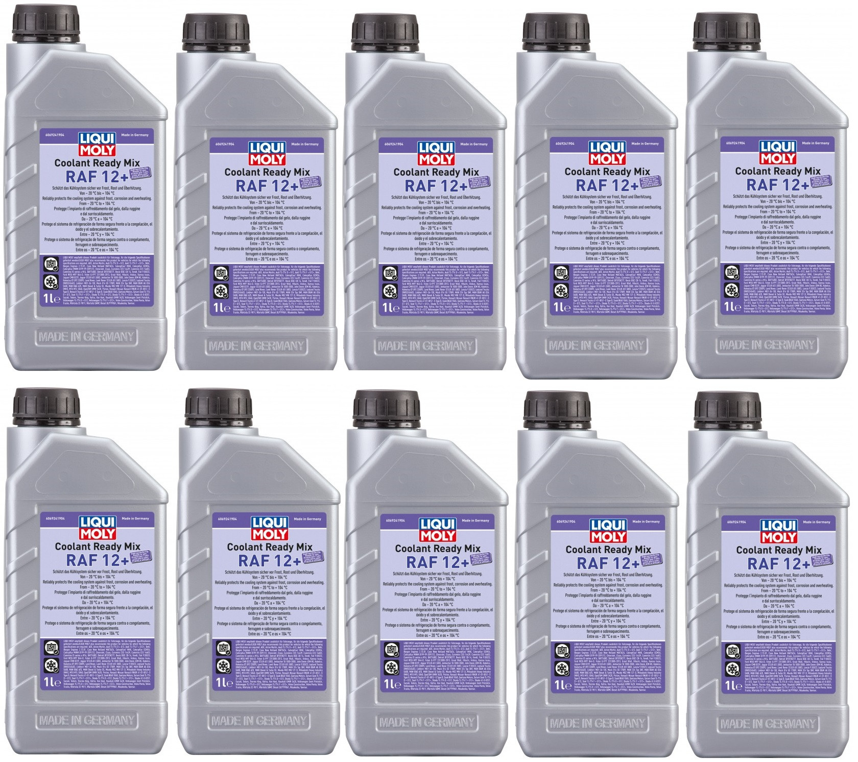 Liqui Moly 6924 Coolant Ready Mix RAF12+ 10x 1l = 10 Liter