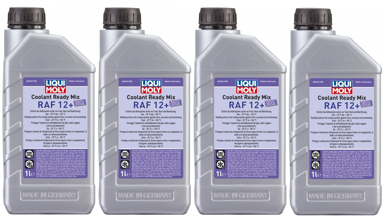 Liqui Moly 6924 Coolant Ready Mix RAF12+ 4x 1l = 4 Liter