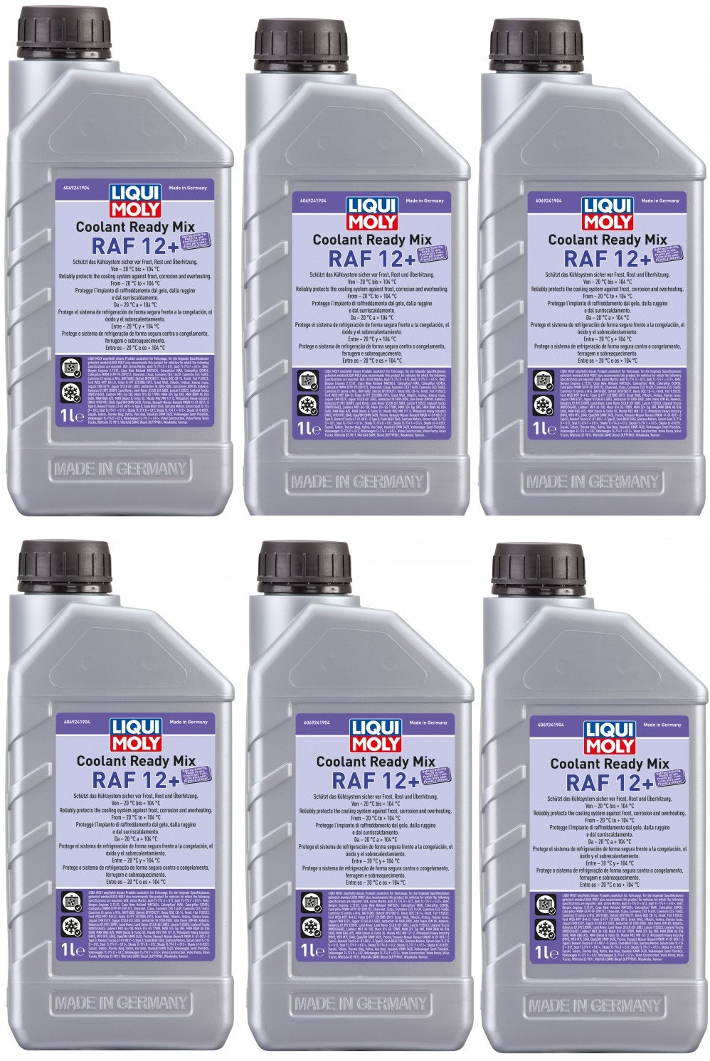Liqui Moly 6924 Coolant Ready Mix RAF12+ 6x 1l = 6 Liter