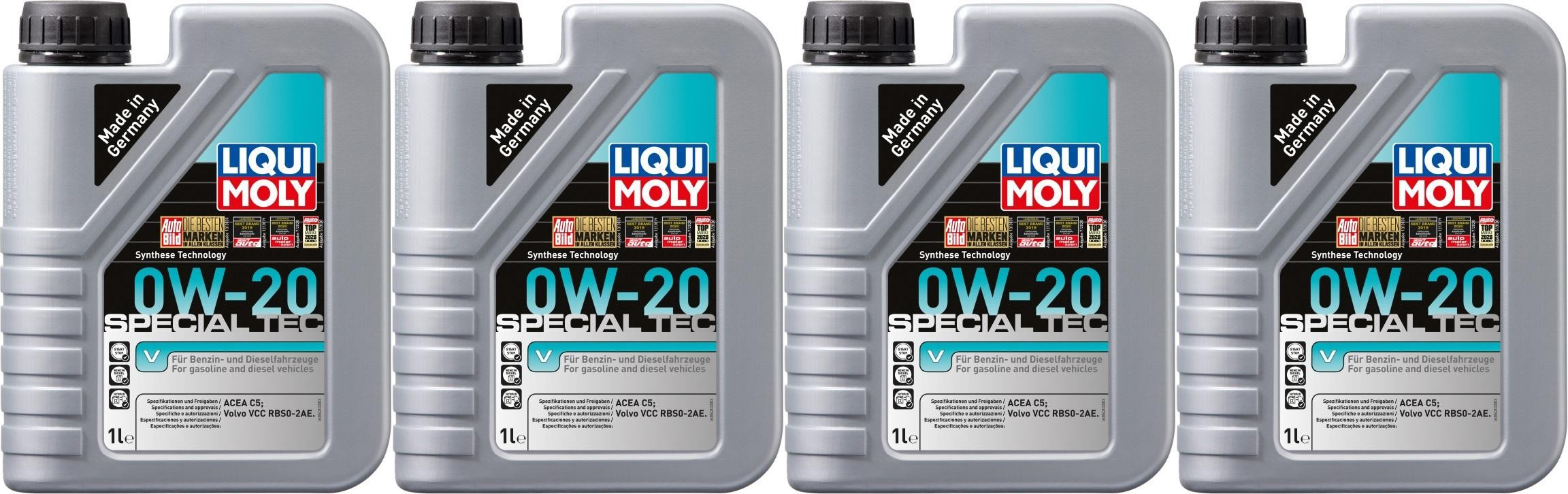 Liqui Moly 8420 Special Tec V 0W-20 4x 1l = 4 Liter