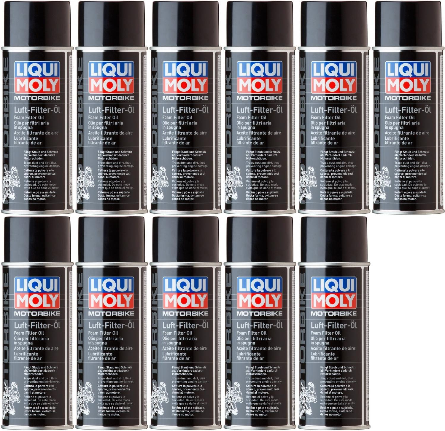 Liqui Moly 1604 Motorbike Luftfilteröl (Spray) 11x 400 Milliliter