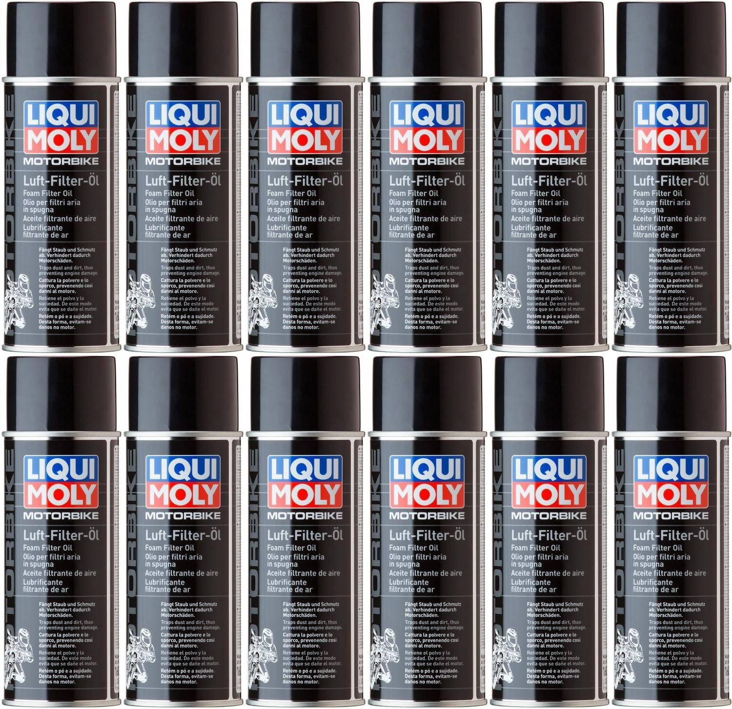 Liqui Moly 1604 Motorbike Luftfilteröl (Spray) 12x 400 Milliliter