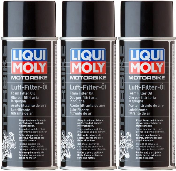 Liqui Moly 1604 Motorbike Luftfilteröl (Spray) 3x 400 Milliliter