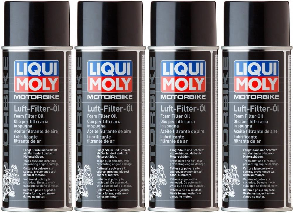 Liqui Moly 1604 Motorbike Luftfilteröl (Spray) 4x 400 Milliliter