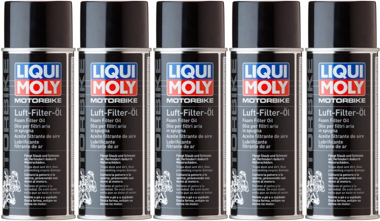 Liqui Moly 1604 Motorbike Luftfilteröl (Spray) 5x 400 Milliliter