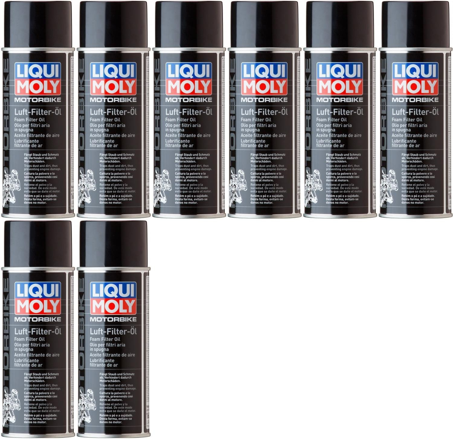Liqui Moly 1604 Motorbike Luftfilteröl (Spray) 8x 400 Milliliter