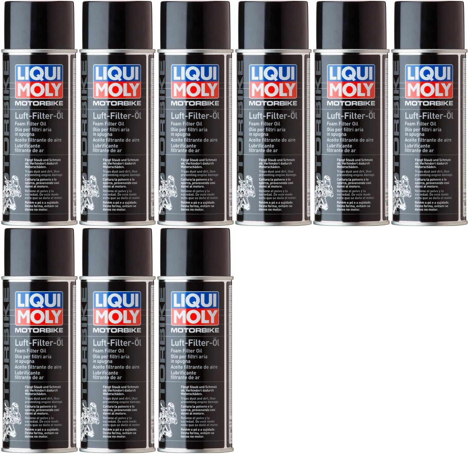 Liqui Moly 1604 Motorbike Luftfilteröl (Spray) 9x 400 Milliliter