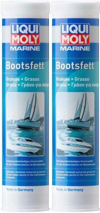 Liqui Moly 25043 Marine Bootsfett Fett Kartusche 2x 400 Gramm