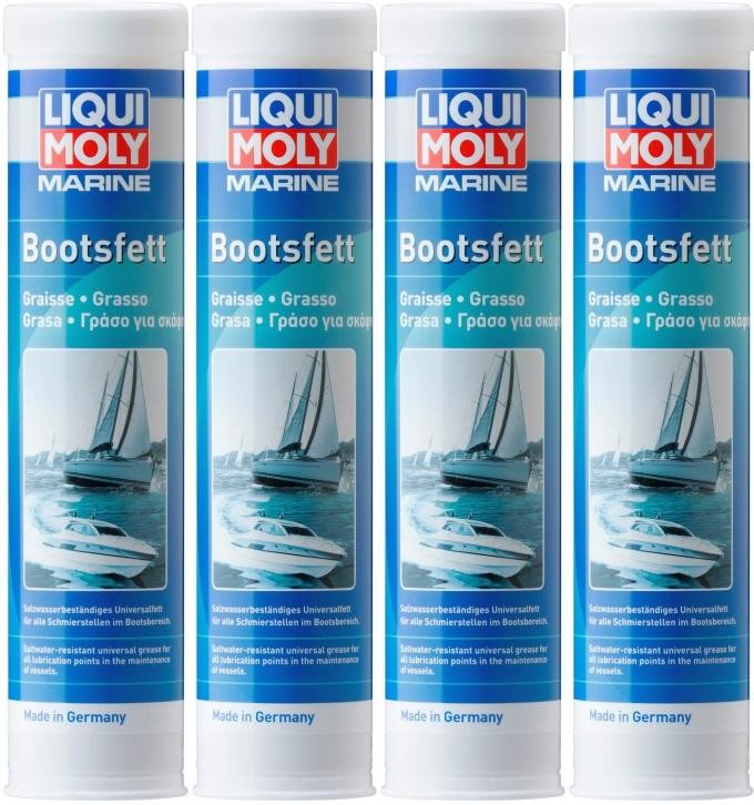 Liqui Moly 25043 Marine Bootsfett Fett Kartusche 4x 400 Gramm