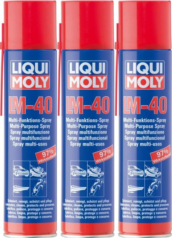 Liqui Moly 3391 LM 40 Multifunktionsspray 3x 400 Milliliter