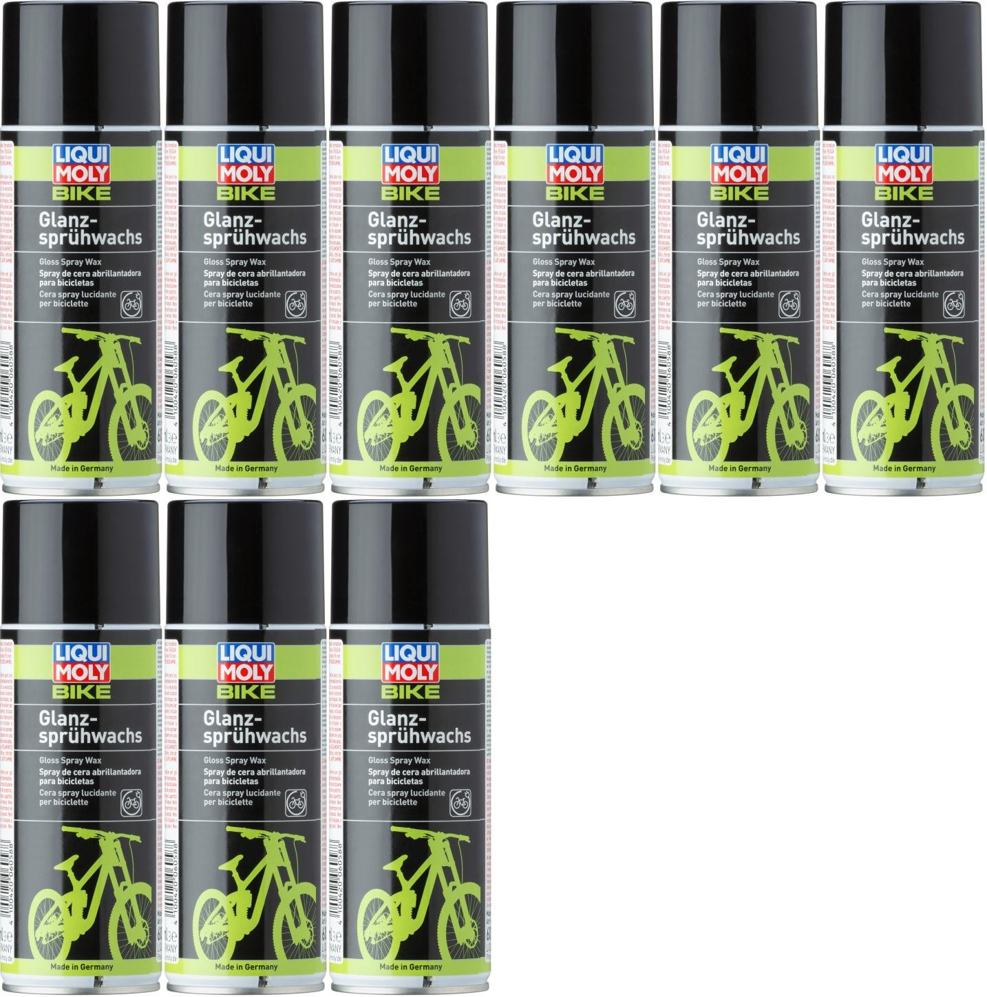 Liqui Moly 6058 Bike Glanz-Sprühwachs 9x 400 Milliliter